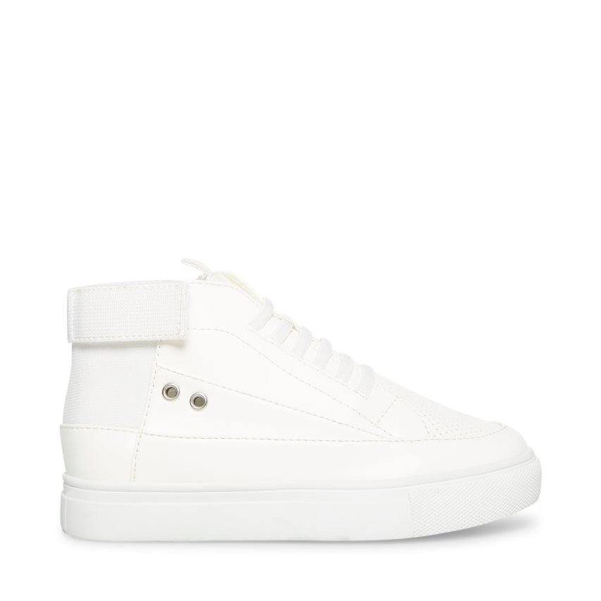 White Steve Madden Achangee Kids\' Sneakers | PH 4253FU16